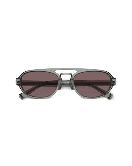 Brunello Cucinelli Brown Bc4008S Oval-Frame Sunglasses