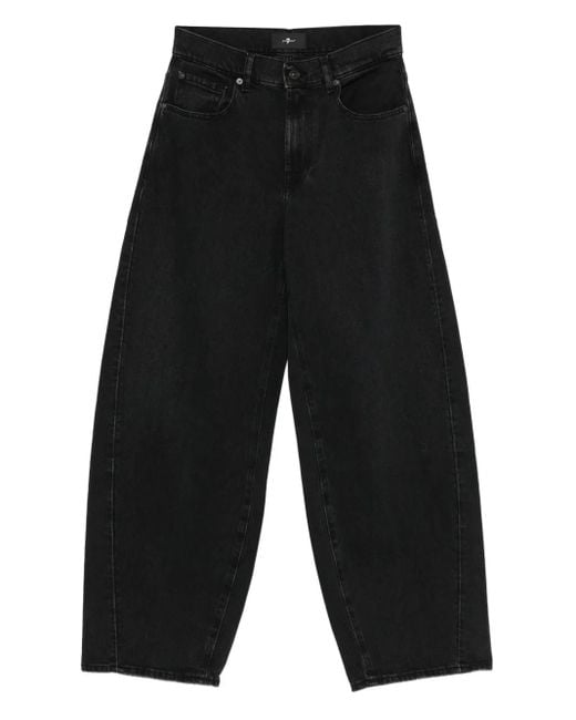 Vaqueros Twisted Bonie con cinco bolsillos 7 For All Mankind de color Black