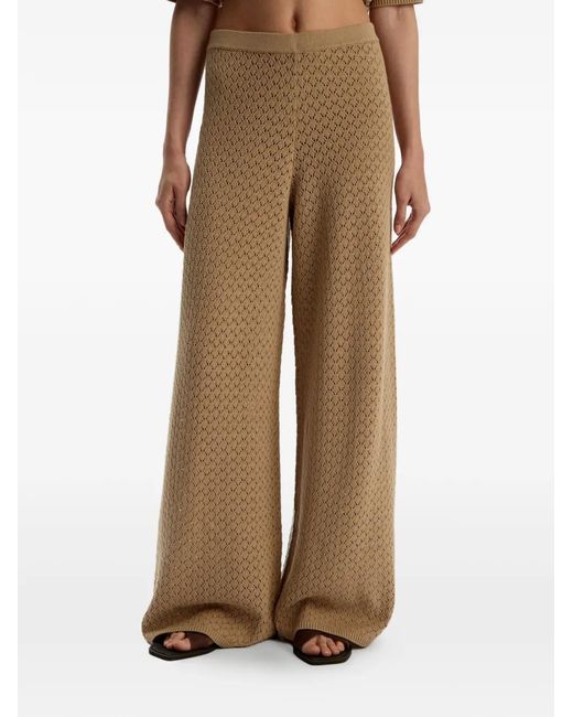 12 STOREEZ Natural Elasticated-Waist Knitted Trousers