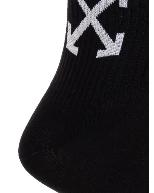 Off-White c/o Virgil Abloh Black Arrow-Print Socks for men