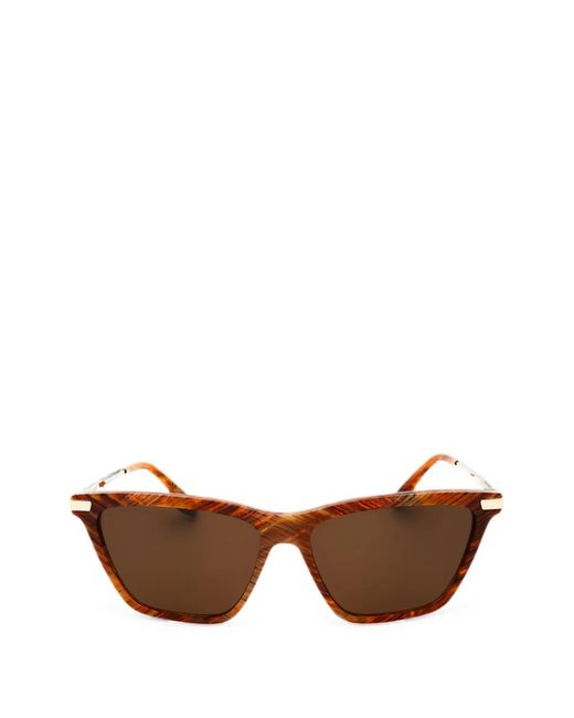 Victoria Beckham Brown Square-Frame Sunglasses