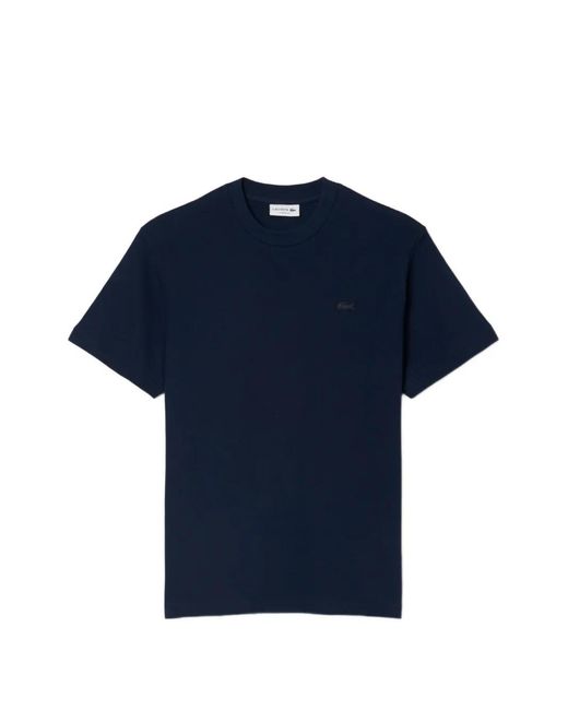 Lacoste Blue Logo-Patch T-Shirt for men