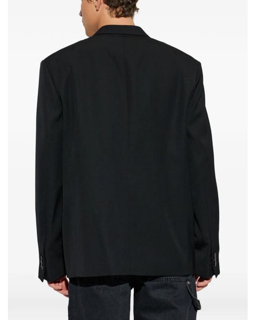 Loewe Black Notch-Lapel Wool Blazer for men