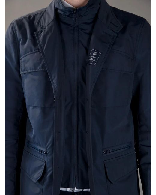 Fay Blue Double Layer Jacket for men