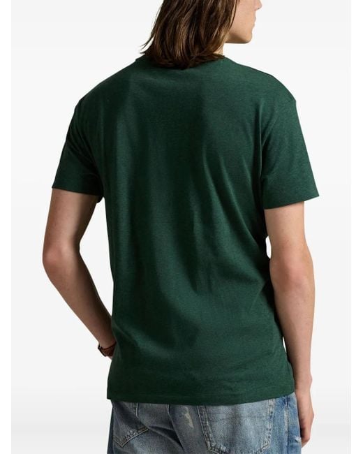 Polo Ralph Lauren Green Patch-Pocket T-Shirt for men
