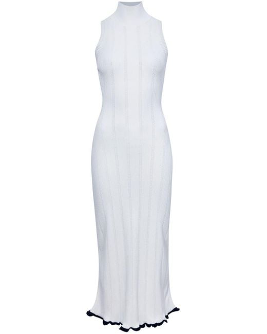 Proenza Schouler White Kleid aus Pointelle-Strick