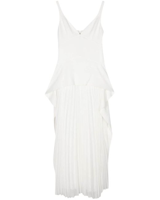 Jonathan Simkhai Gelaagde Maxi-jurk in het White