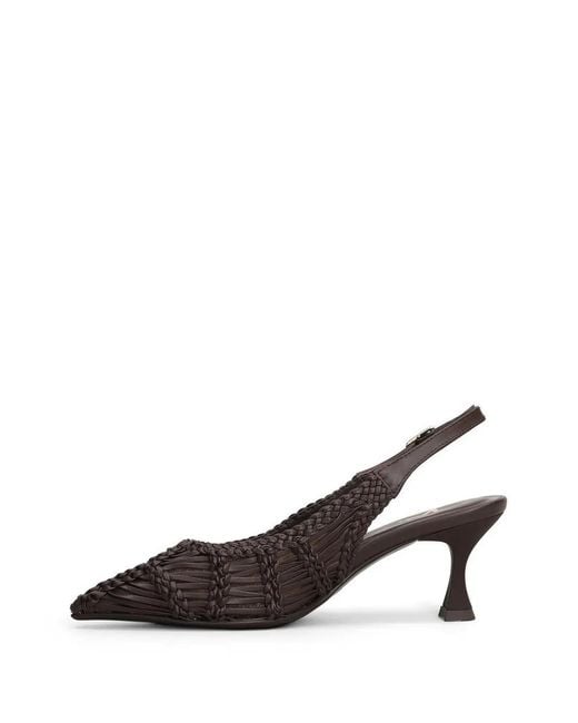 Marc Ellis Brown Slingback Pumps