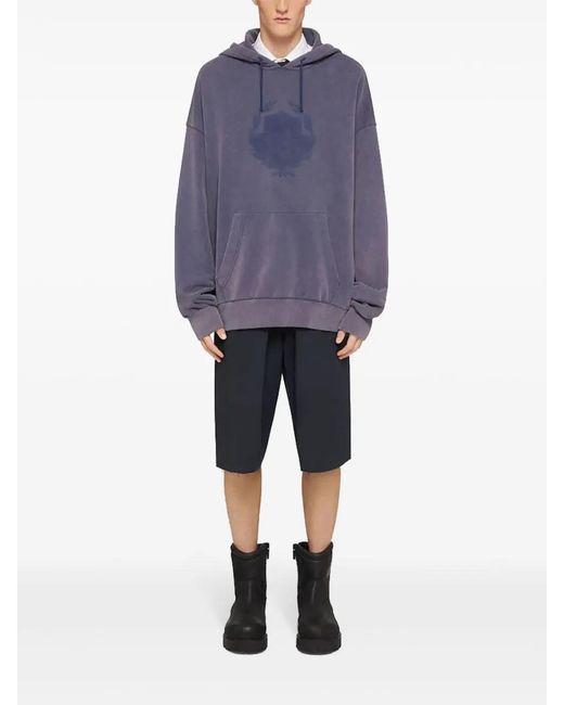 Givenchy Blue Shadow Crest Hoodie for men