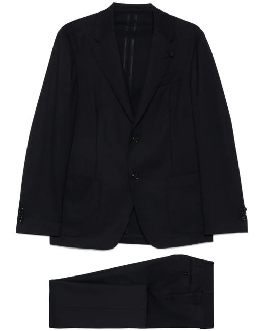 Lardini Black Two-Button Pocket Suit for men