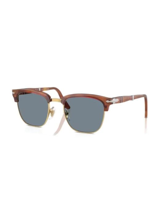 Persol Blue Clubmaster-Frame Sunglasses