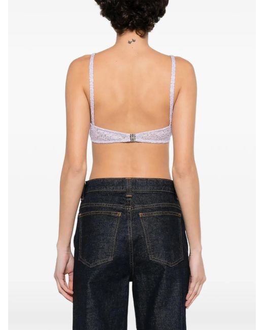 Ermanno Scervino White Embroidered Cropped Top