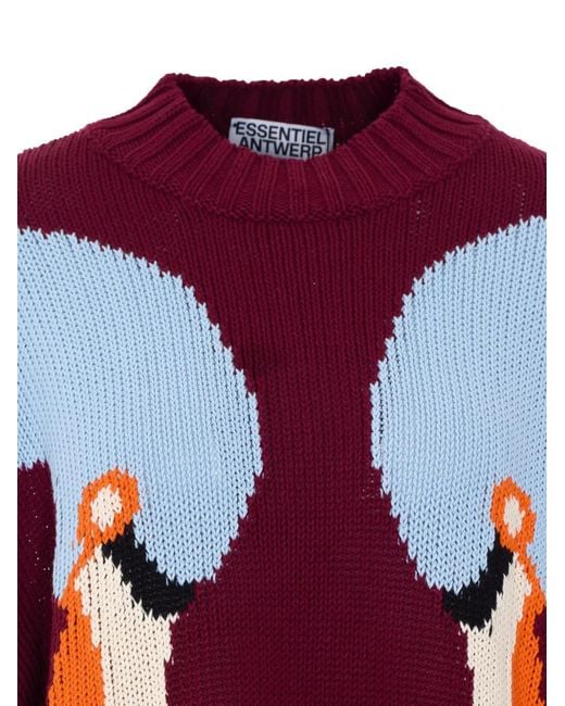 Essentiel Antwerp Embroidered High-Neck Sweater
