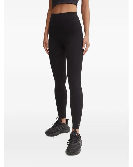 P.E Nation Black Logo-Print Leggings