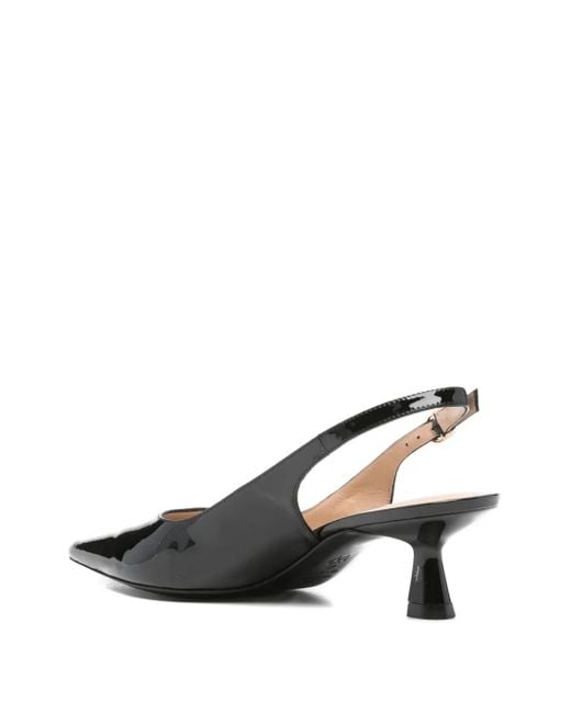 Stuart Weitzman Black 50Mm Slingback Pointed-Toe Pumps