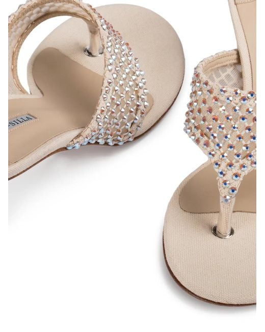 Le Silla White Gilda Heeled Sandals