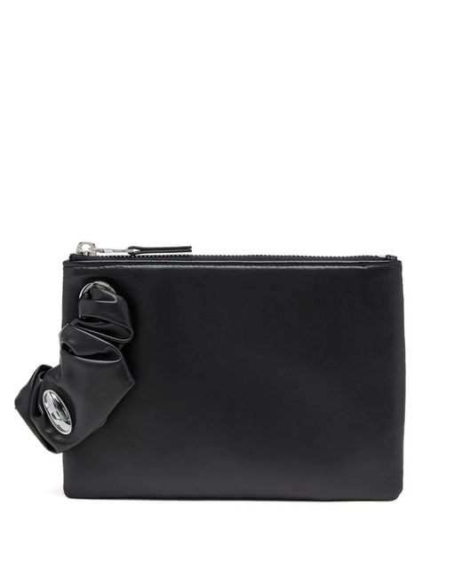 DIESEL Black Grab-D Pouch Wallet