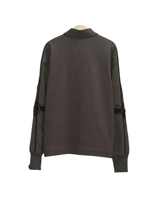 Song For The Mute Black Appliqué Track Jacket for men