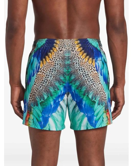 Camilla Blue Graphic-Print Swim Shorts for men