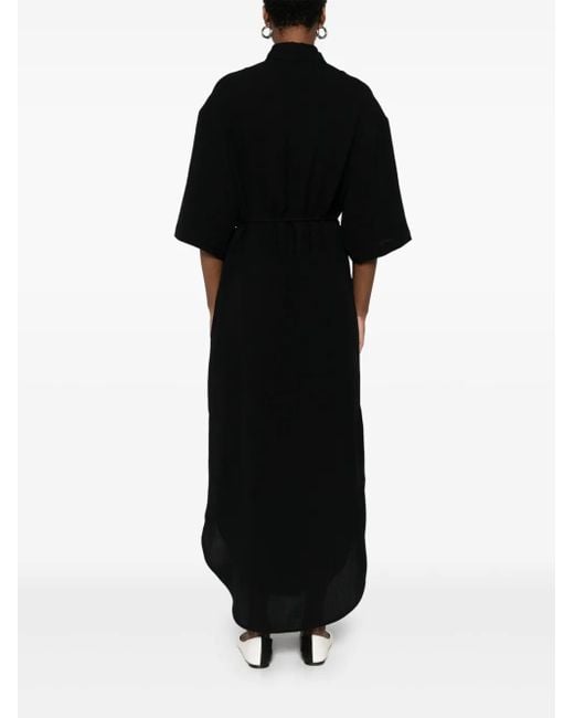 Robe-Chemise À Taille Ceinturée Nanushka en coloris Black
