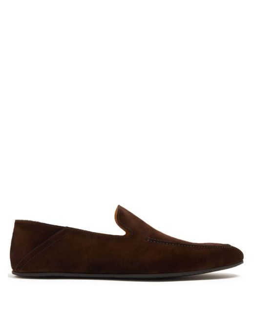 Magnanni Shoes Brown Heston Suede Loafers for men