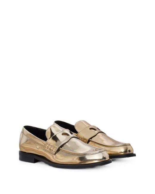 Gcds White Wirdo Mirrored-Effect Loafers