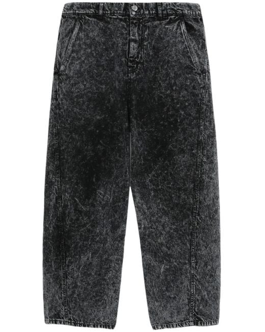OAMC Gerade Jeans mit Acid-Wash-Effekt in Gray für Herren