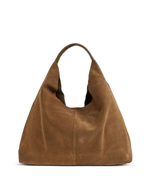 Kurt Geiger Brown Large Chelsea Slouch Hobo Embellished Tote Bag