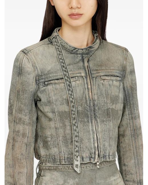 DIESEL Gray Denim Jacket