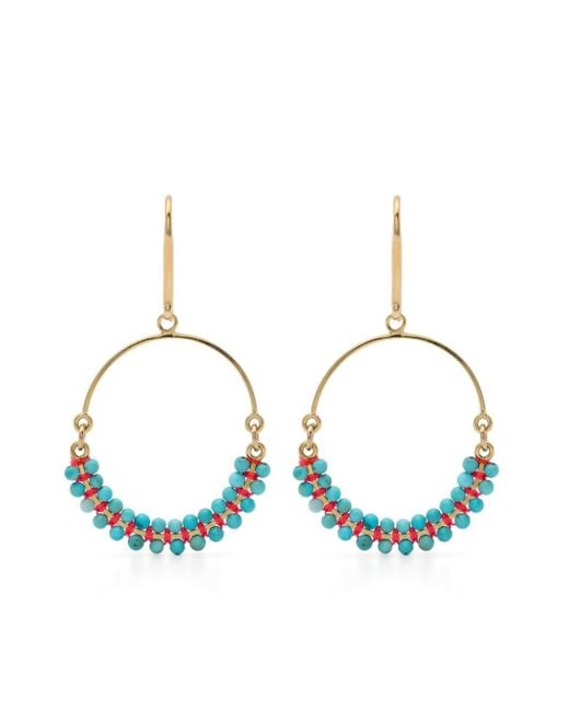 Isabel Marant Blue Cesaria Bead-embellished Earrings