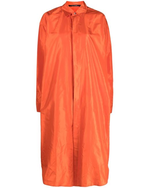 Sofie D'Hoore Orange Dabbs Silk Shirtdress