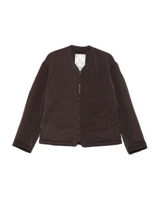 RANRA Brown Logo-Embroidered Jacket for men