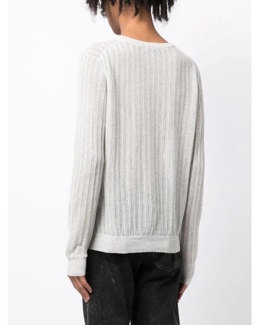 Private Stock White The Arturo Long-Sleeve Jumper for men