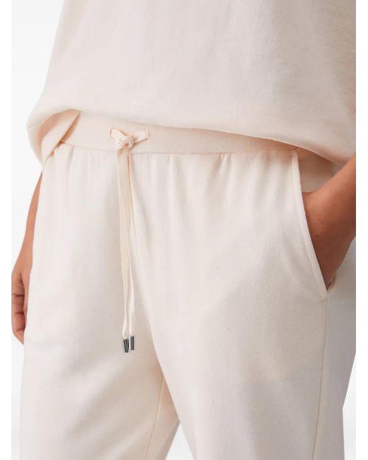 Liu Jo White Elasticated Drawstring Trousers