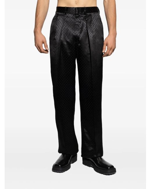 Tom Ford Black Polka Dot-Pattern Trousers for men