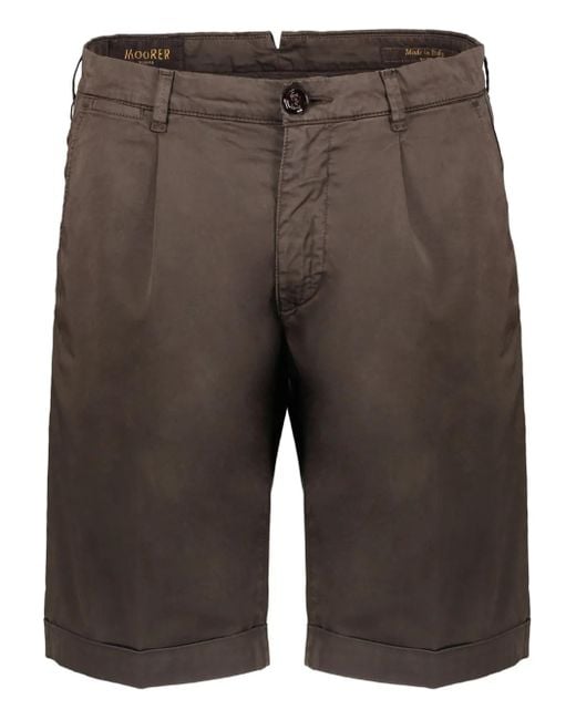 Moorer Gray Alicudikel Shorts for men