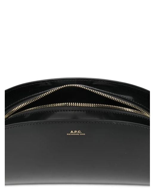 A.P.C. Black Sac Demi-Lune Shoulder