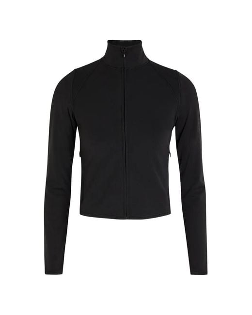 vuori Black Allthefeels Raglan-Sleeve Zip-Up Sweatshirt