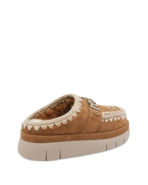 Mou Brown Bounce Clog Mules