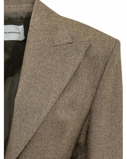 ANDAMANE Green Toni Structured Blazer