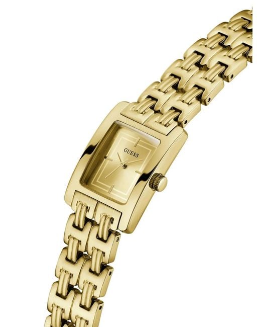 Guess Metallic Champagne-Tone Dial 23Mm Watch
