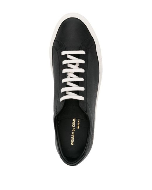 Common Projects Black Achilles Leather Sneakers