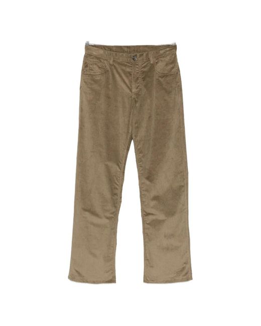 Etro Natural Corduroy Straight-Leg Trousers for men