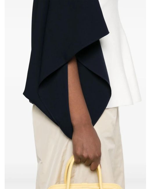 P.A.R.O.S.H. Blue Draped Jacket