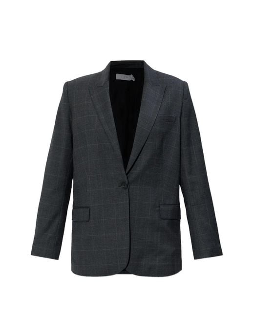 IRO Black Calu Check-Pattern Blazer