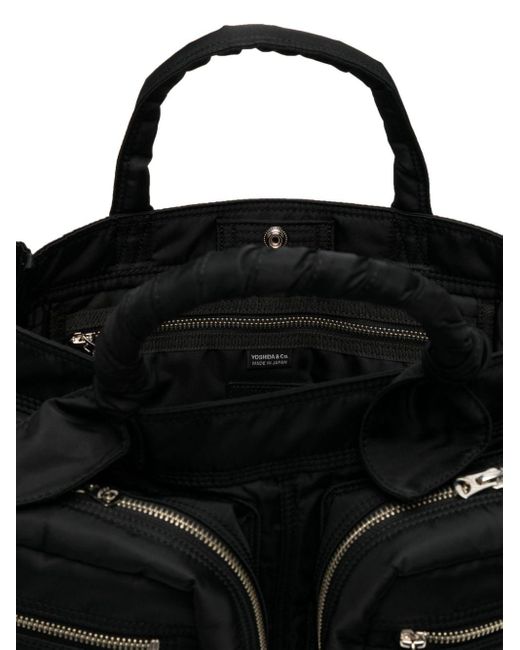 Toga Virilis Black X Porter Logo-appliqué Tote Bag for men