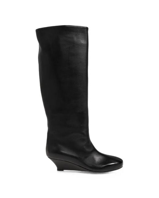 Agl Attilio Giusti Leombruni Black Demi Wedge Boots