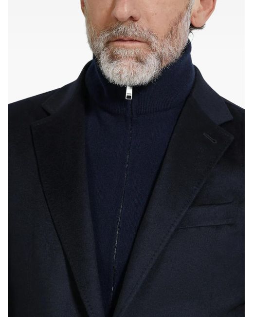 Zegna Blue Oasi Cashmere Blazer for men