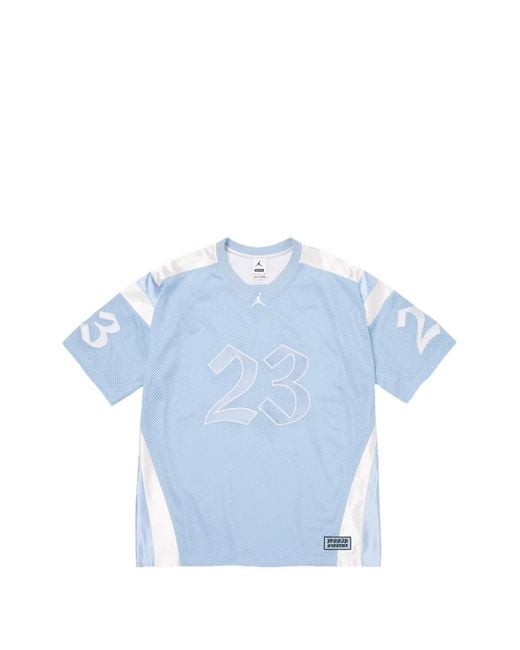 Supreme Blue X Jordan Warm Up Mesh Jersey for men