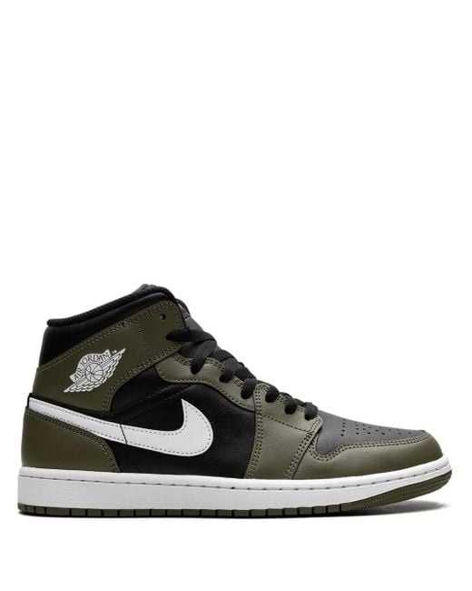 Nike Black Air 1 Mid Sneakers for men